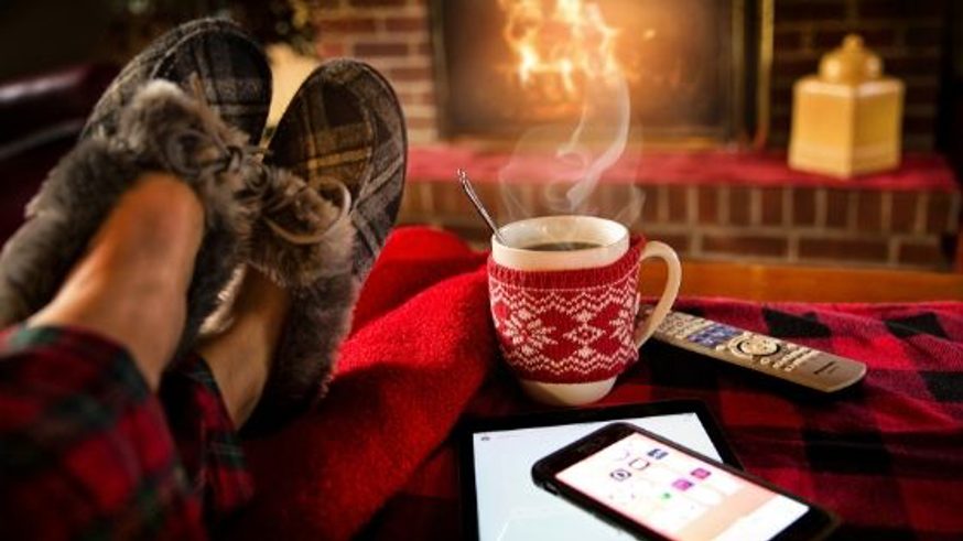 winter proofing your home with hot chocolate, cosy slippers and a fireplace